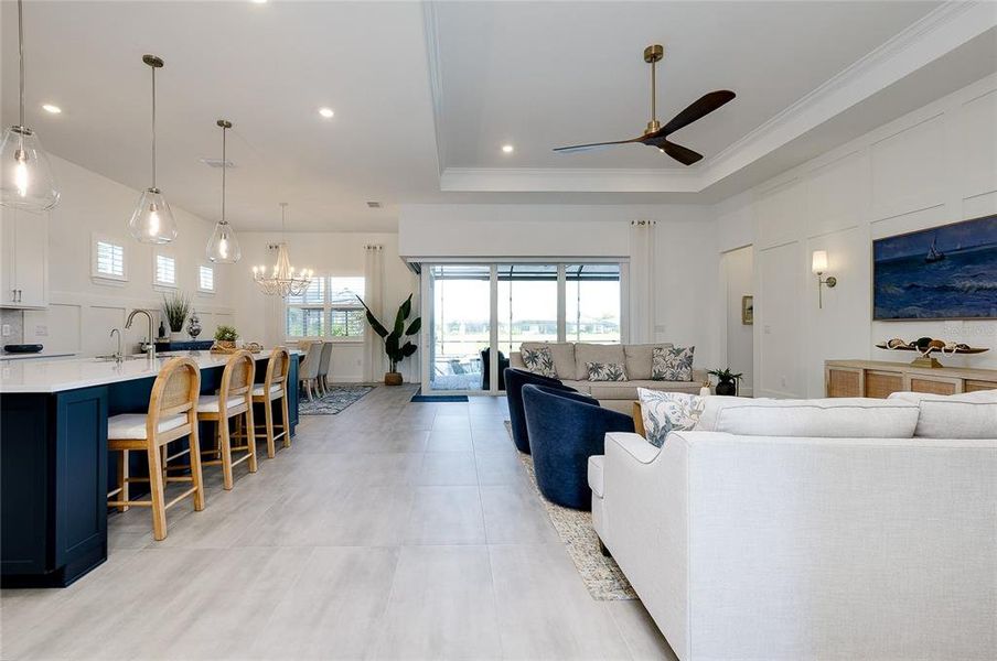 Furnished interior view inside a new home in , Englewood (Image 46).