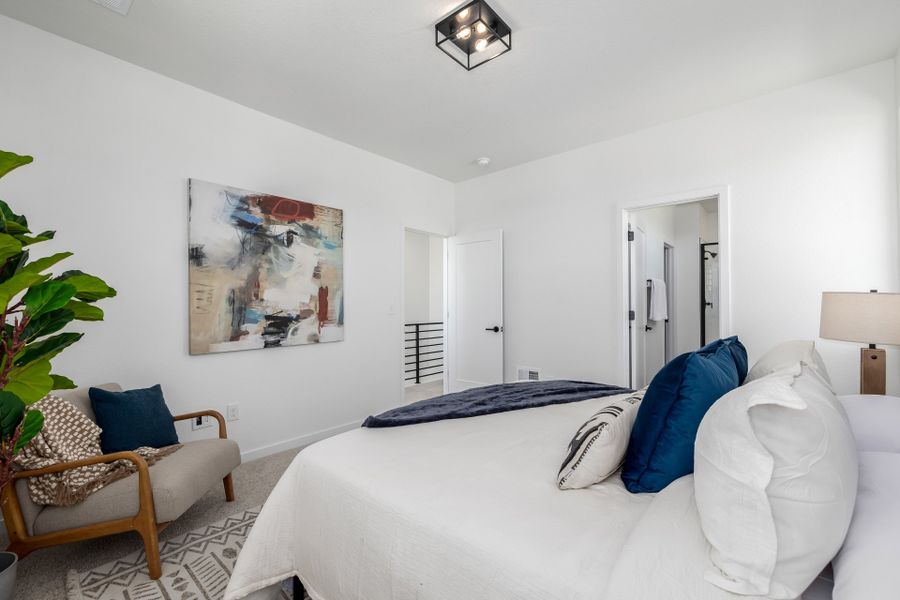 Furnished interior view inside a new home in Painted Prairie, Aurora (Image 30).