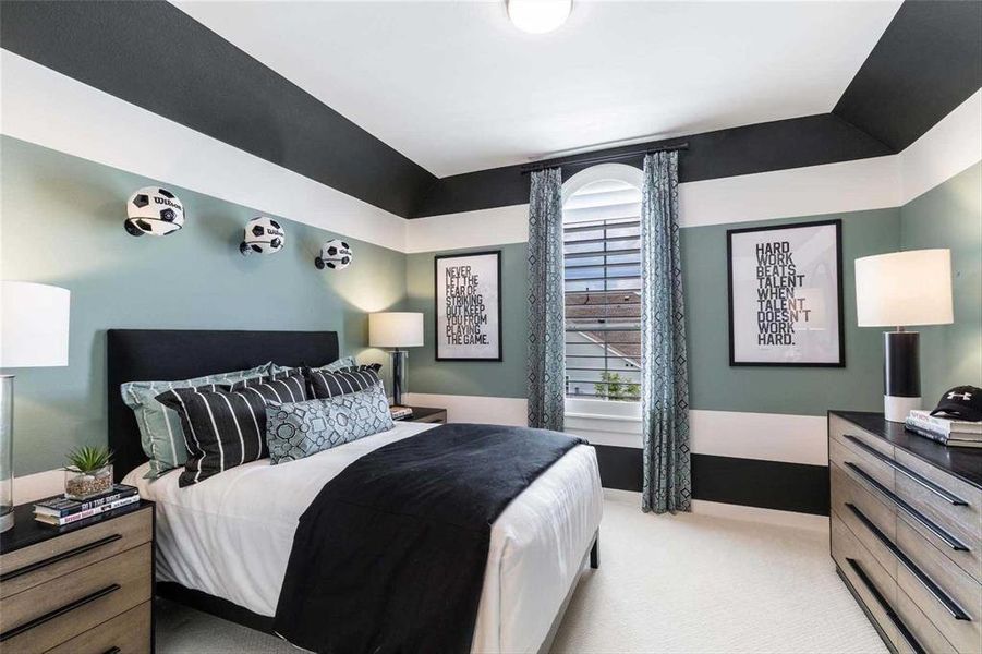 Furnished interior view inside a new home in Painted Tree, McKinney (Image 17).