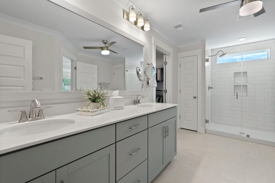 Furnished interior view inside a new home in Cordgrass Landing, Johns Island (Image 3).
