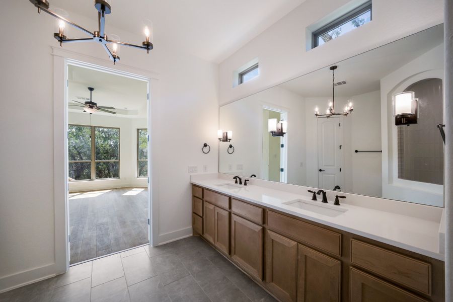 Representative furnished interior of a home built from the The Travis by Whitestone Custom Homes in Johnson Ranch, Bulverde (Image 17).