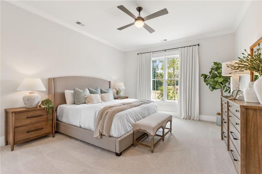 Furnished interior view inside a new home in The Tillery, Marietta (Image 40).