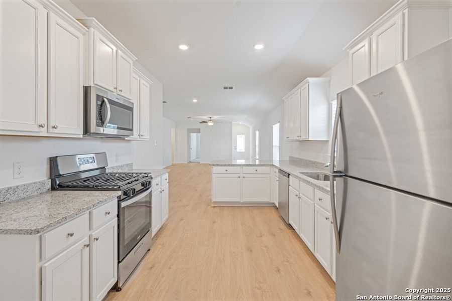 Furnished interior view inside a new home in Luckey Ranch, San Antonio (Image 3).