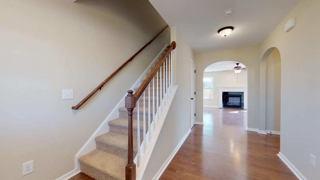 Representative unfurnished interior of a home built from the Rockbridge by Bill Clark Homes in Davenport Farms, Winterville (Image 22).