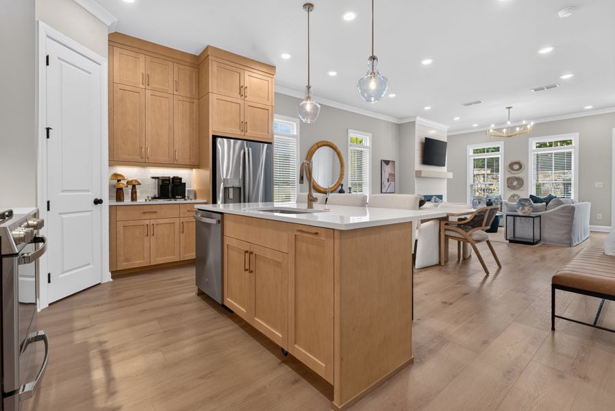 Representative furnished interior of a home built from the The Benton IV by The Providence Group in Ward's Crossing Townhomes, Johns Creek (Image 7).