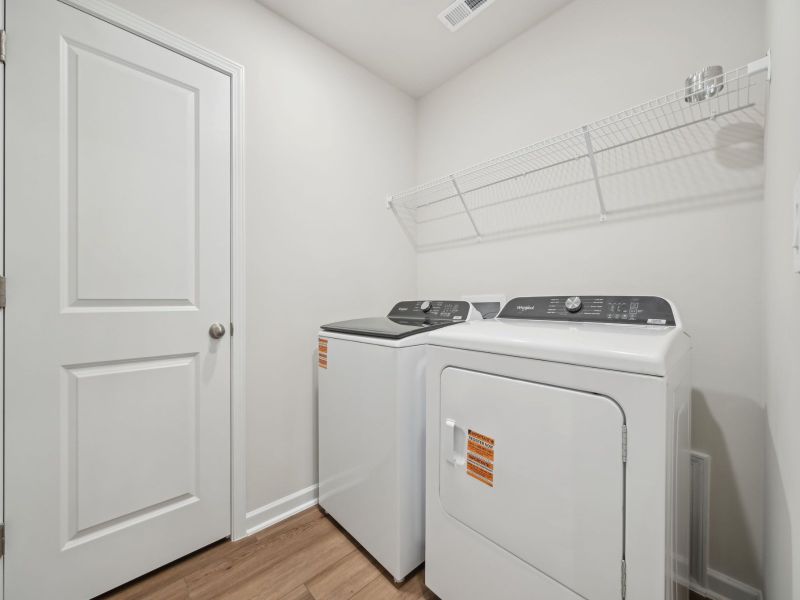 Close-up of interior finishes inside a home in The Rows at Buffaloe Reserve, Raleigh (Image 8).
