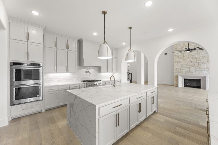 Representative furnished interior of a home built from the 7061 by Tradition Homes in Mustang Lakes, McKinney (Image 7).