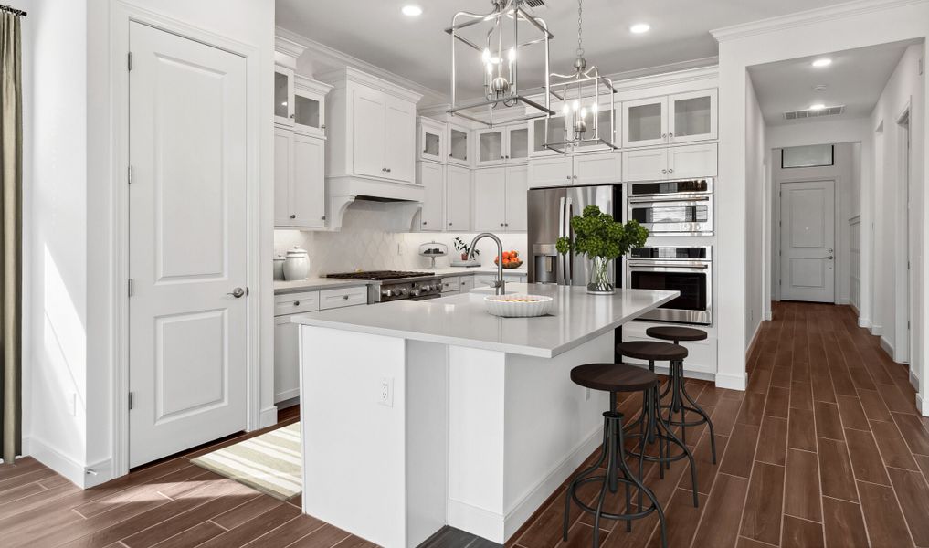 Pendant lighting and gorgeous white cabinets Pendant lighting and gorgeous white cabinets