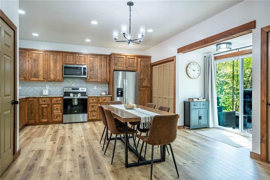 Furnished interior view inside a new home in , Ellijay (Image 15).