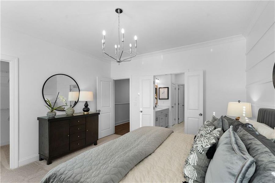 Furnished interior view inside a new home in Brackley Townhomes, Cumming (Image 75). Furnished interior view inside a new home in Brackley Townhomes, Cumming (Image 75).