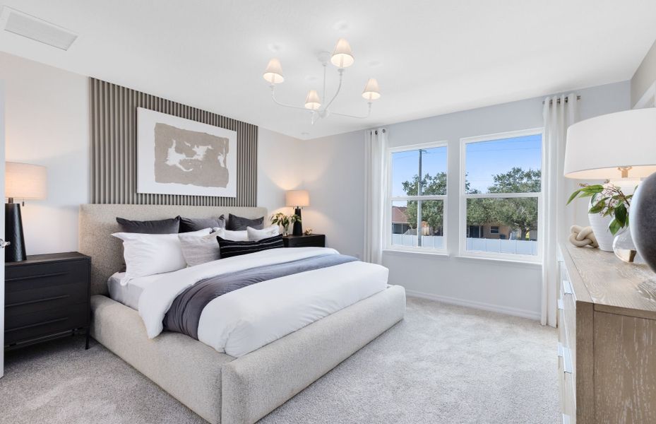 Representative furnished interior of a home built from the Marigold by Pulte Homes in Harbor Square, Palm Bay (Image 14).