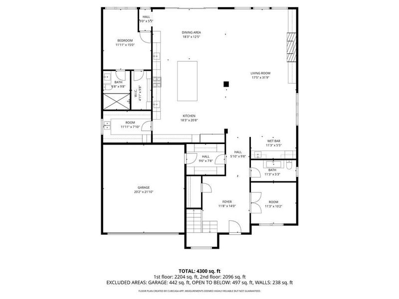 2D floor plan layout of this home in , Atlanta, GA (Image 4).