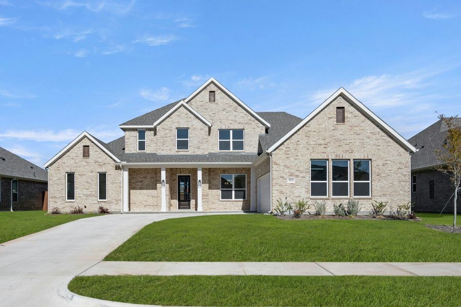 Representative exterior photo of a completed home built from the Villa by Kindred Homes in Kentsdale Farms, DeSoto, TX (Image 30).