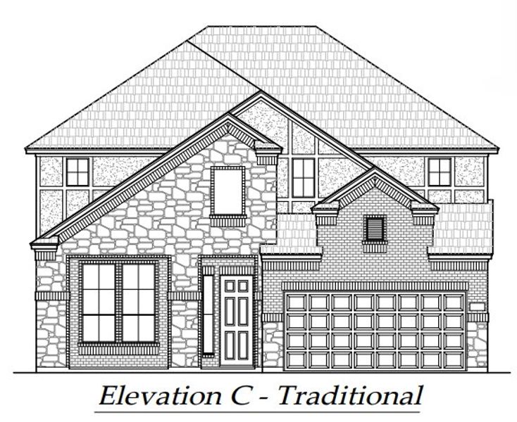 Exterior rendering of this home design in Alsatian Oaks, Castroville, TX (Image 6).