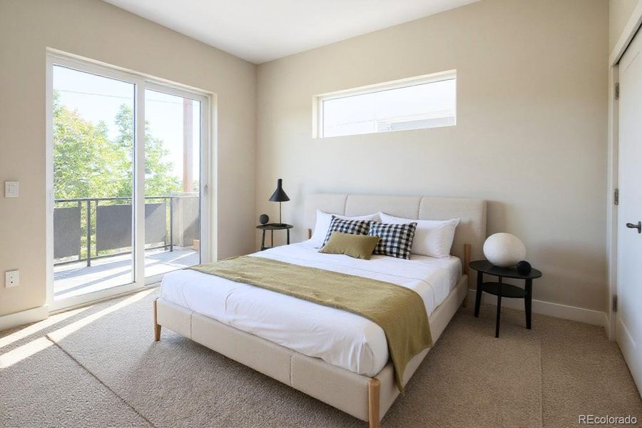 Primary Bedroom with Private Deck