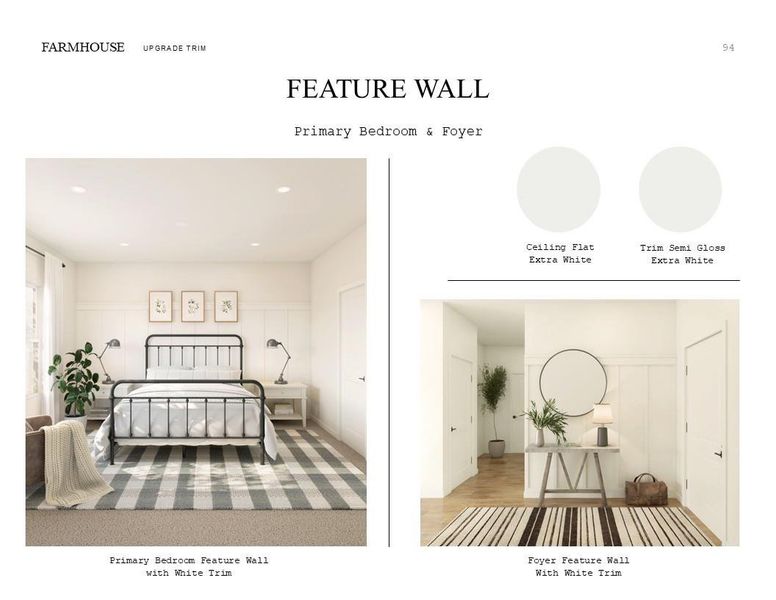 Farmhouse Look Palette 5: Trim Selection Sheet (*Artist rendering used for illustration purposes only.) Farmhouse Look Palette 5: Trim Selection Sheet (*Artist rendering used for illustration purposes only.)