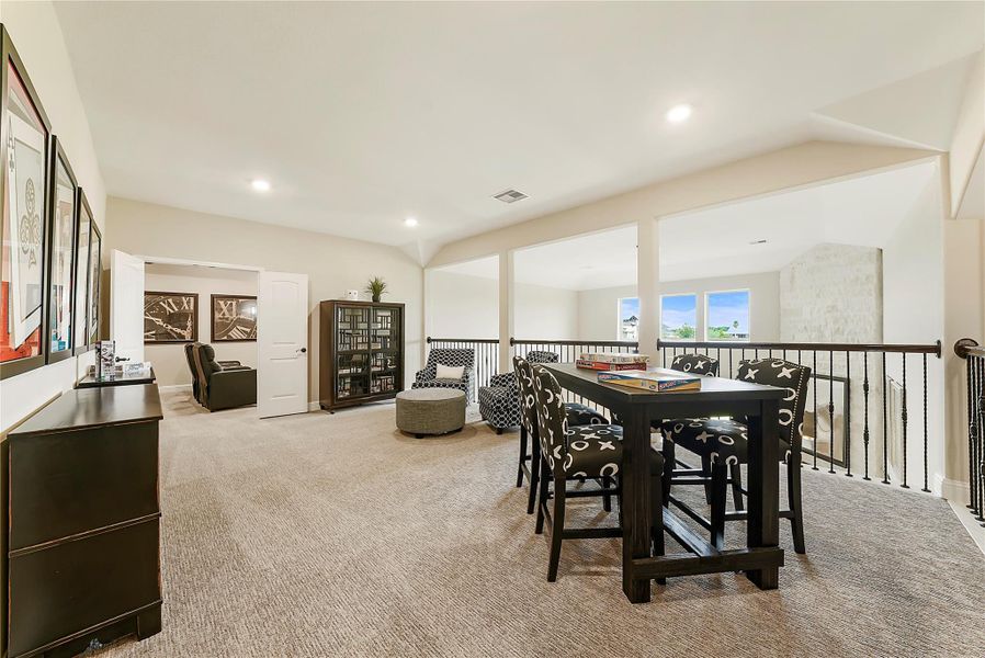 Furnished interior view inside a new home in Valencia: Hilltop Collection, Manvel (Image 13).