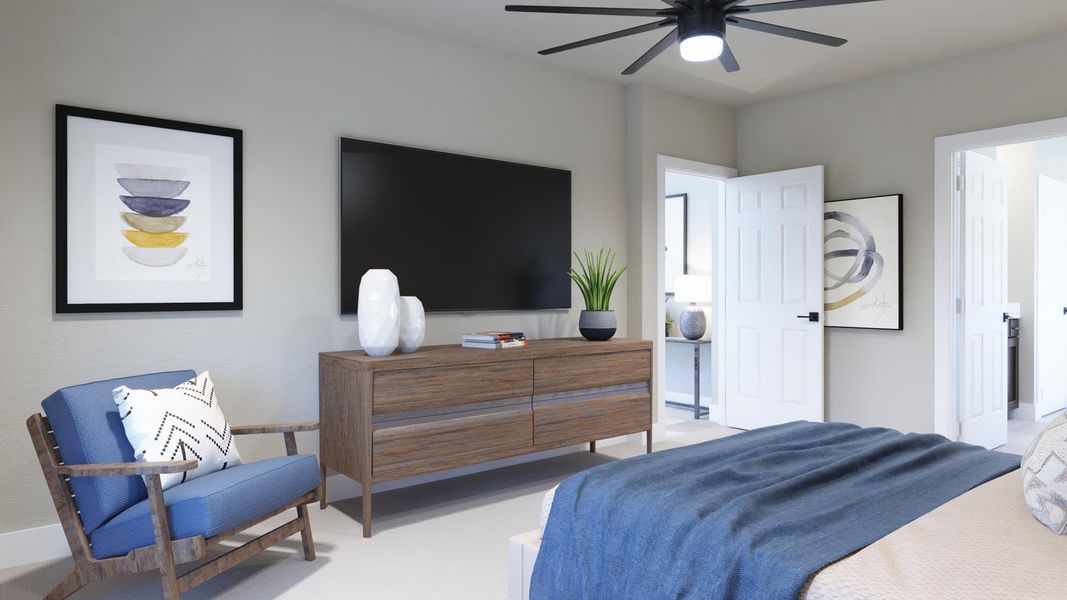 Primary Bedroom - Alexandria at Brack Ranch in St. Cloud, FL by Landsea Homes