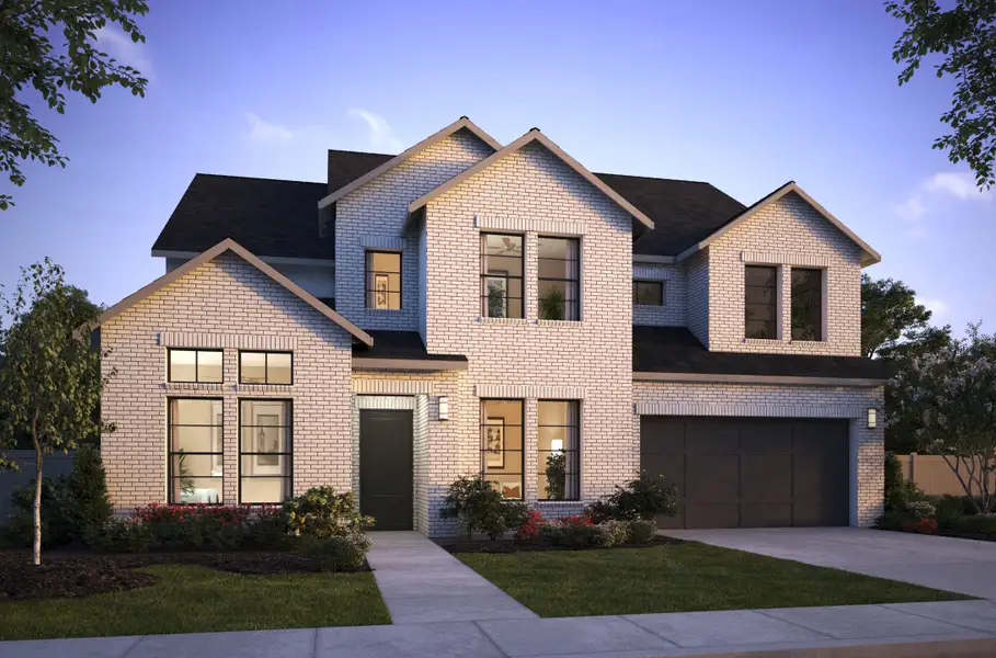 Representative exterior photo of a completed home built from the Madison II by Southgate Homes in Painted Tree 60' Series, McKinney, TX (Image 2).
