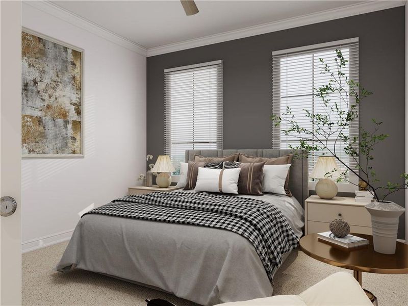 Furnished interior view inside a new home in , Cumming (Image 6).