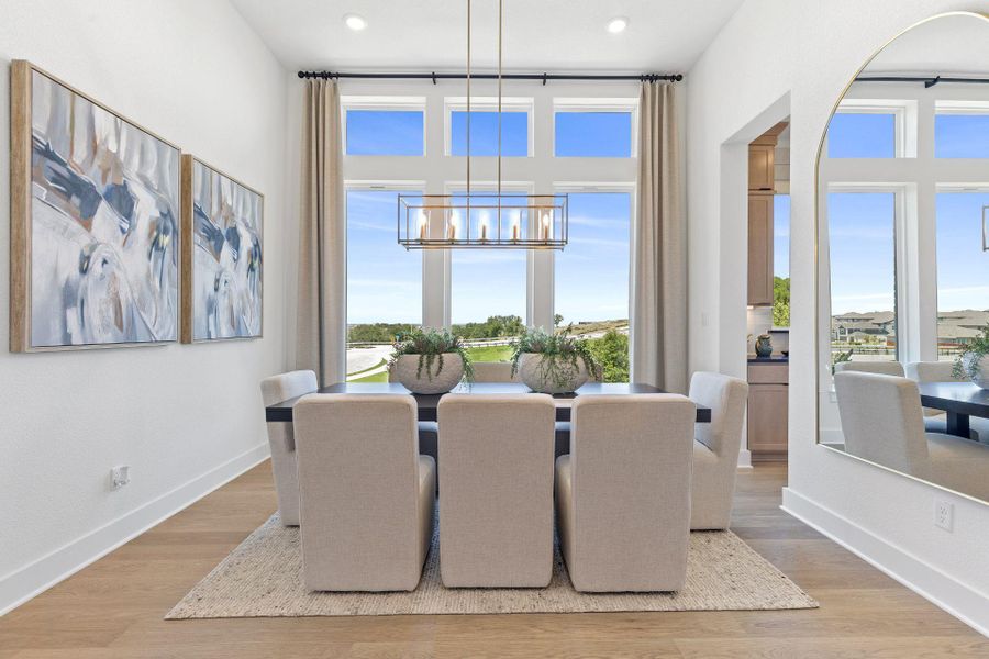 Formal Dining Room with soaring ceiling - Representative Photo