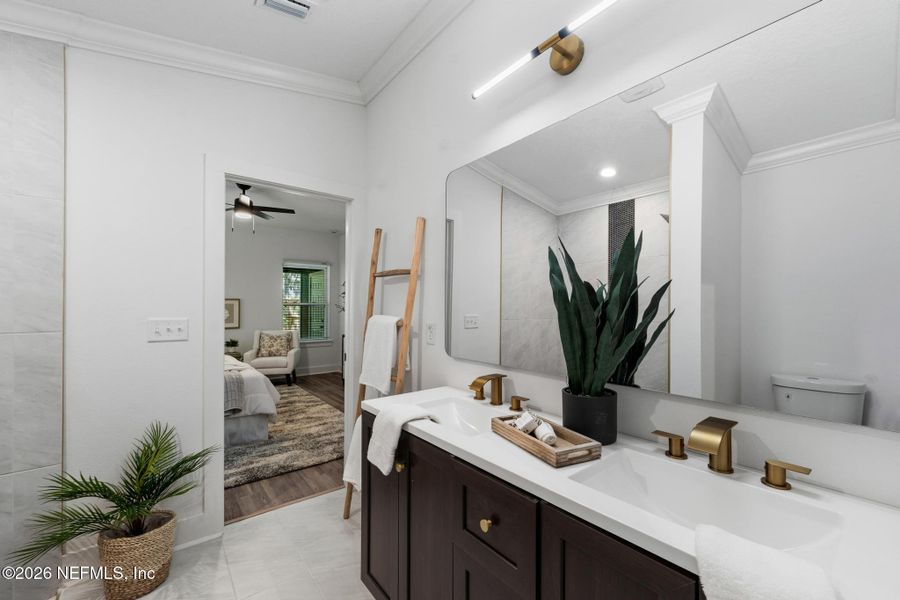 Furnished interior view inside a new home in , Jacksonville (Image 17).