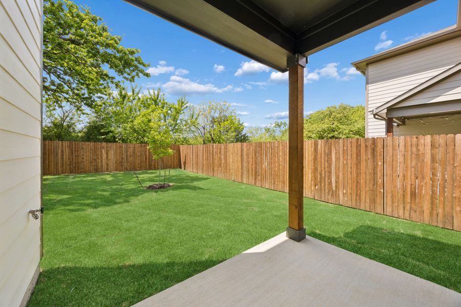 Exterior details and patio area of a home in Eagle Cove, Denton (Image 3). Exterior details and patio area of a home in Eagle Cove, Denton (Image 3).