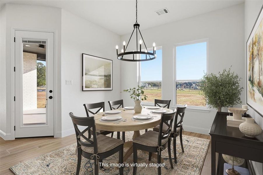 Furnished interior view inside a new home in , Azle (Image 7).
