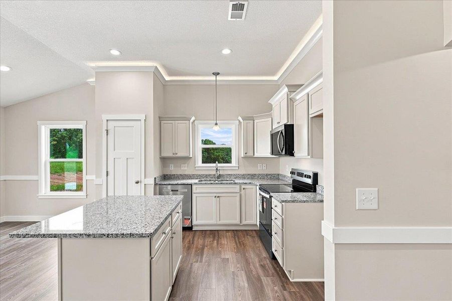 Furnished interior view inside a new home in Davis Heights, Inman (Image 8).