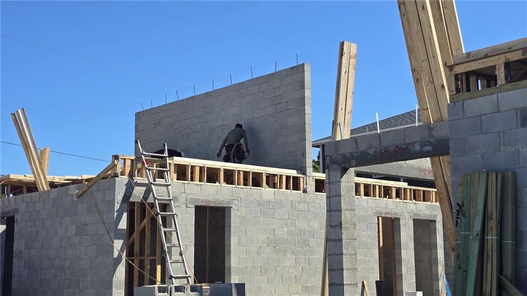 In-progress construction of a new home in , St. Petersburg, FL (Image 20).