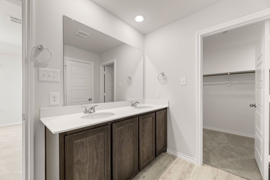 Representative exterior photo of a completed home built from the Conroe by Impression Homes in Creekshaw, Royse City, TX (Image 22). Representative exterior photo of a completed home built from the Conroe by Impression Homes in Creekshaw, Royse City, TX (Image 22).