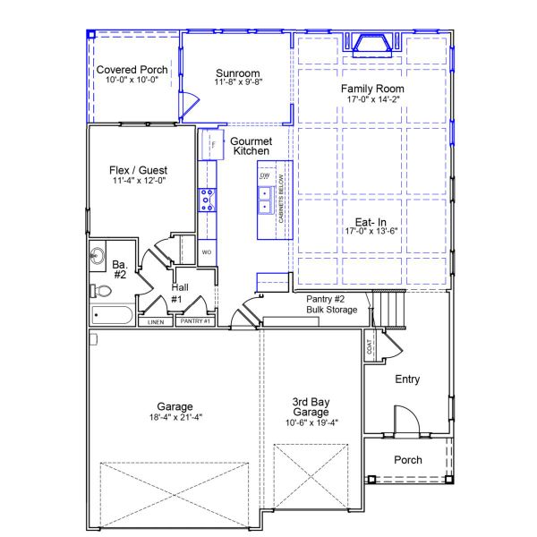2D floor plan layout of this home in Arcadia, Myrtle Beach, SC (Image 3).