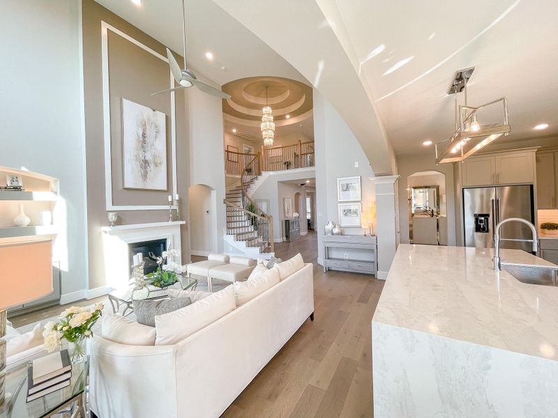 Furnished interior view inside a new home in Bridgeland, Cypress (Image 11).