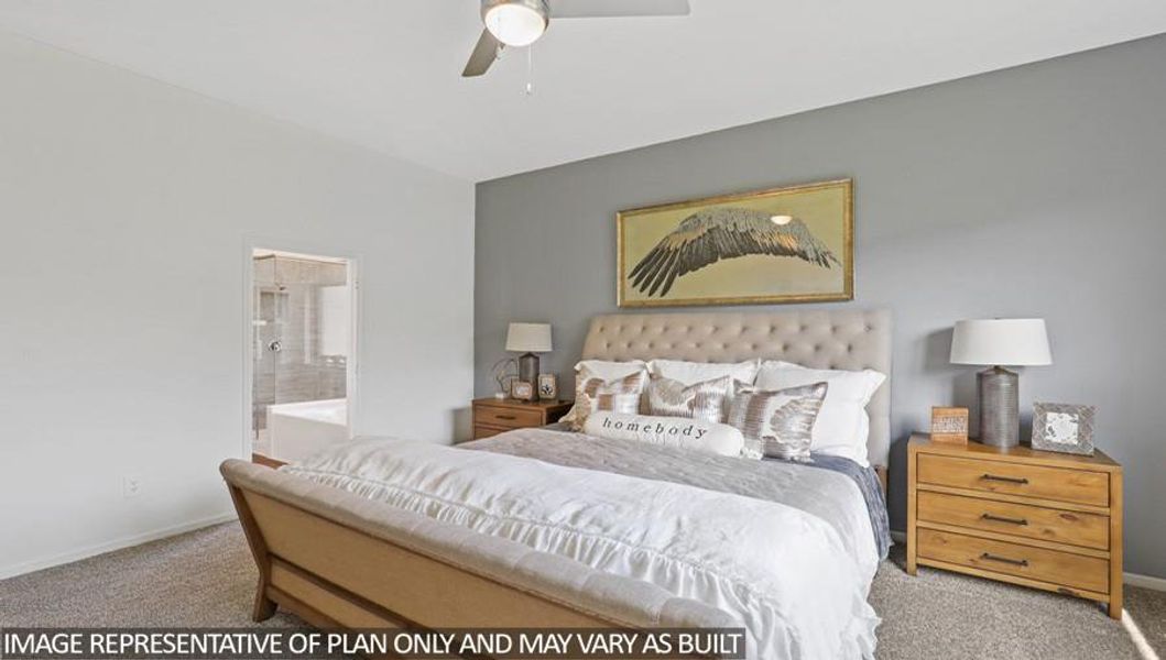Furnished interior view inside a new home in Hills of Westlake, Conroe (Image 13).