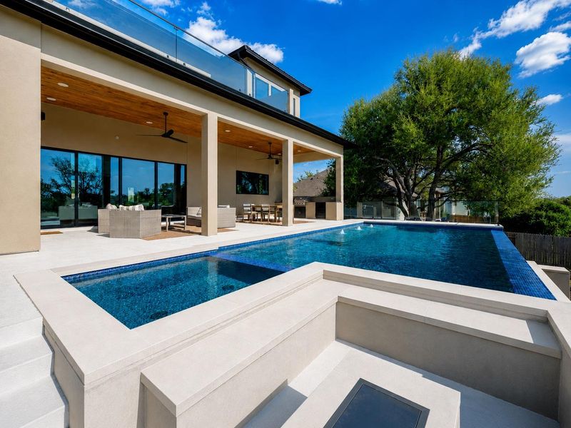 Exterior details and patio area of a home in , Dripping Springs (Image 4). Exterior details and patio area of a home in , Dripping Springs (Image 4).