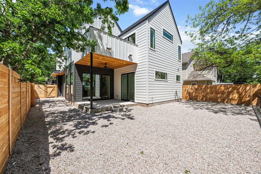 Exterior details and patio area of a home in , Austin (Image 20). Exterior details and patio area of a home in , Austin (Image 20).