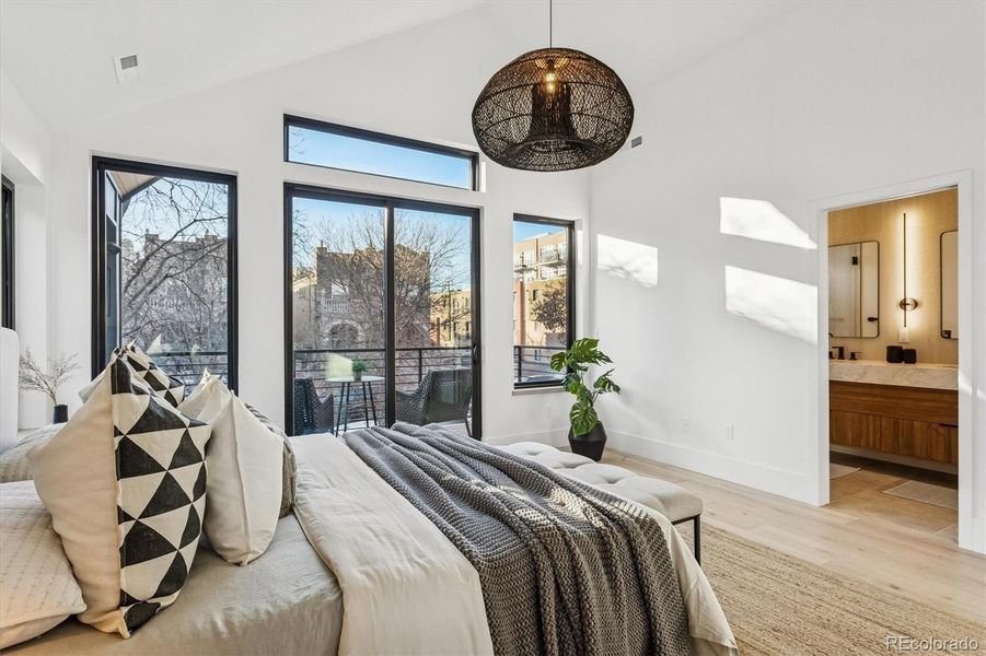 Furnished interior view inside a new home in , Denver (Image 38).