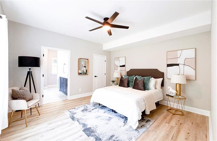 Furnished interior view inside a new home in , Monticello (Image 7).