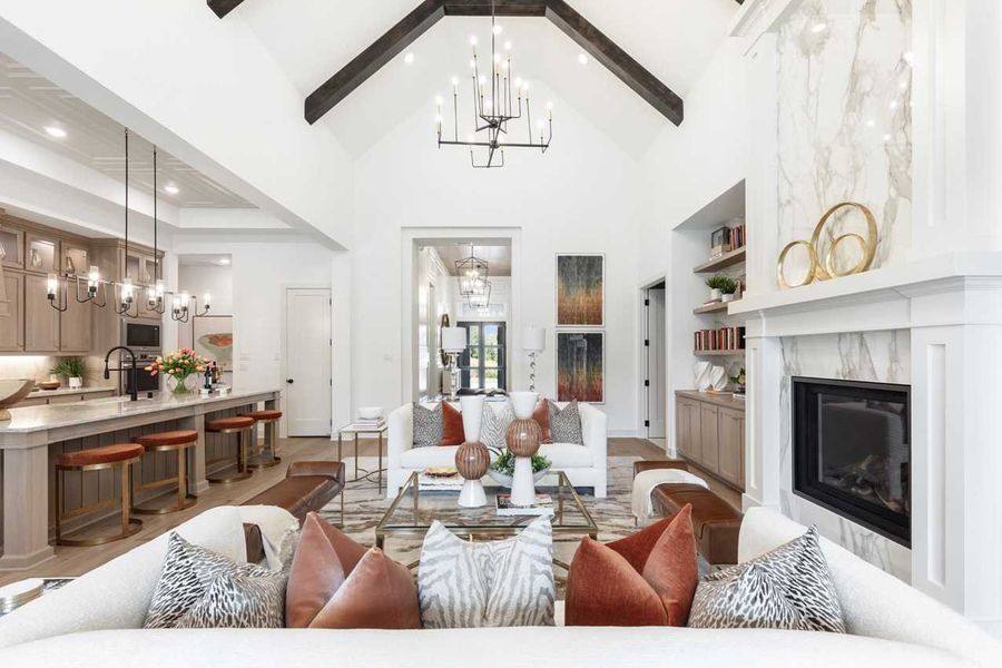 Representative Family Room - some options shown Representative Family Room - some options shown