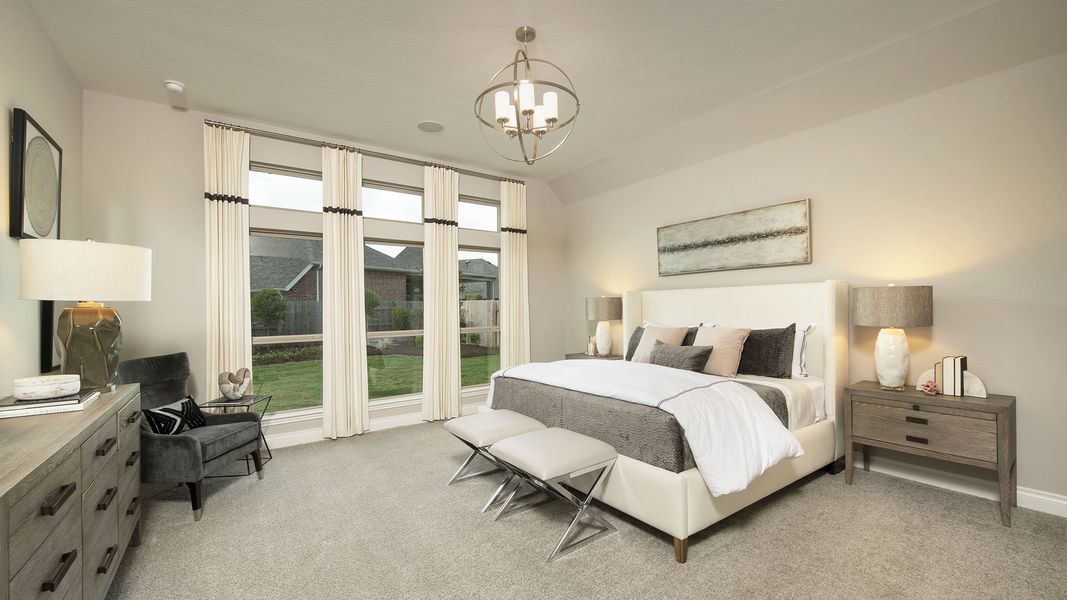 Furnished interior view inside a new home in Briggs Ranch, San Antonio (Image 77).