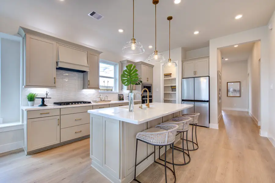 Representative furnished interior of a home built from the Cambridge by Beazer Homes in Gatherings® at Chambers Creek, Willis (Image 4). Representative furnished interior of a home built from the Cambridge by Beazer Homes in Gatherings® at Chambers Creek, Willis (Image 4).
