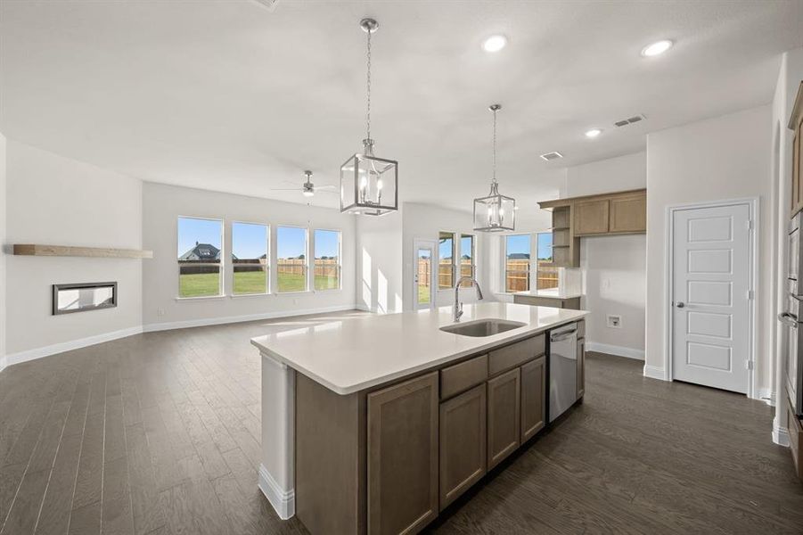 Furnished interior view inside a new home in Coyote Crossing, Godley (Image 9). Furnished interior view inside a new home in Coyote Crossing, Godley (Image 9).