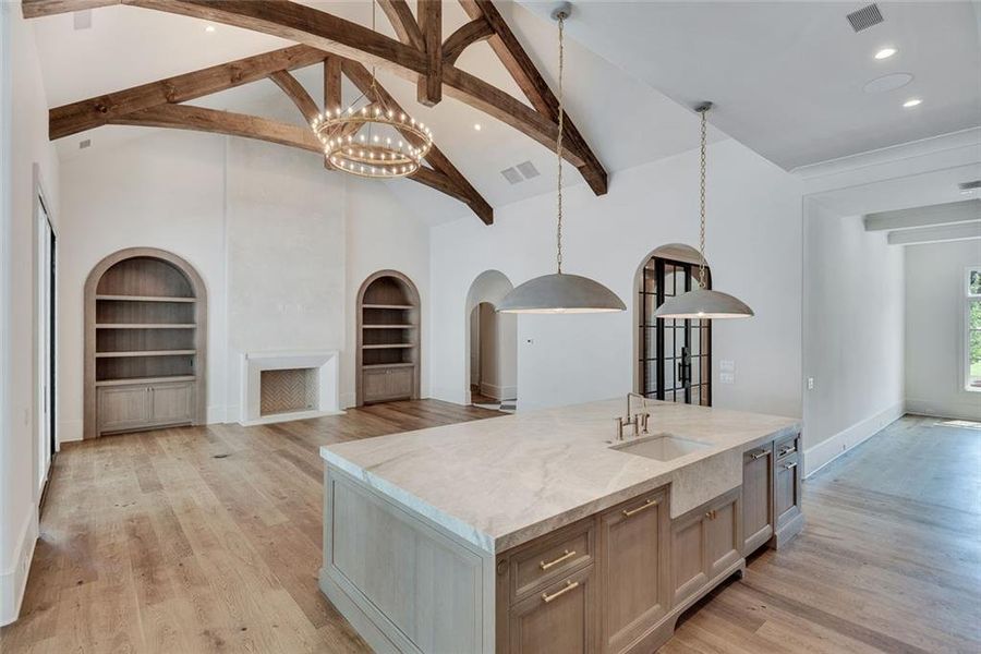 Furnished interior view inside a new home in , Alpharetta (Image 54).