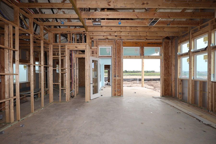 In-progress construction of a new home in Bridgeland Central: Emerald Heights - Landmark Row Collection, Cypress, TX (Image 6).