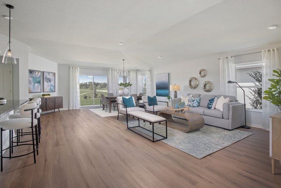 Representative furnished interior of a home built from the Plan 1989 Modeled by KB Home in Cedar Crossings II, Haines City (Image 5). Representative furnished interior of a home built from the Plan 1989 Modeled by KB Home in Cedar Crossings II, Haines City (Image 5).