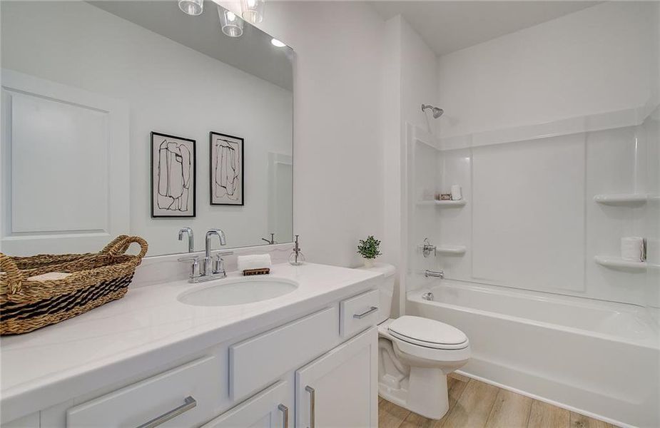 Furnished interior view inside a new home in Courtyards at Traditions, Cumming (Image 38).