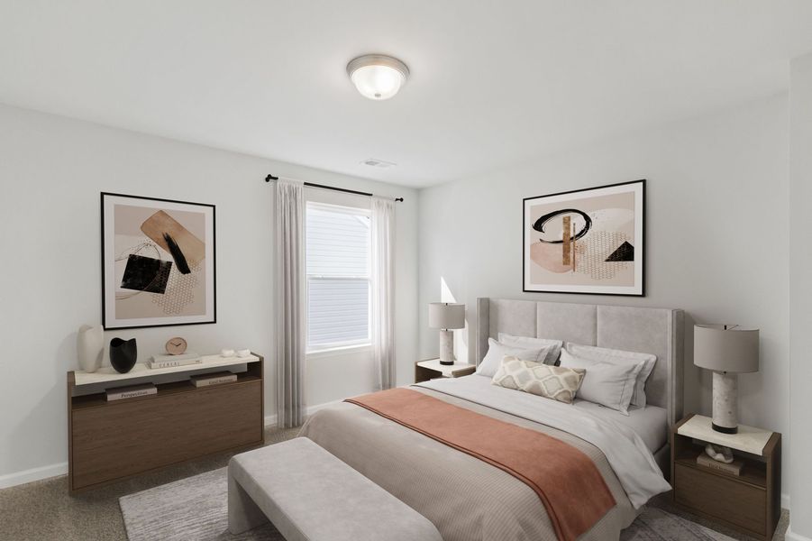 Representative furnished interior of a home built from the The Shiloh II by Stanley Martin Homes in Clairmont, Charlotte (Image 7).