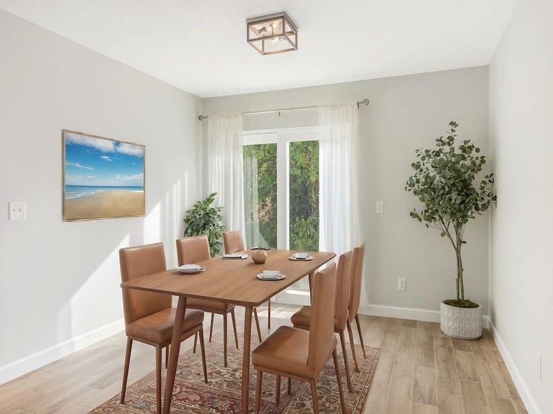 Virtually Staged Dining Room