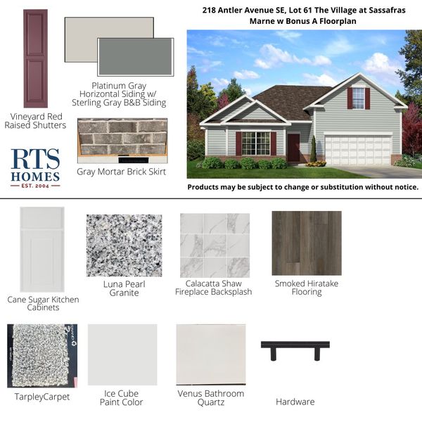 2D floor plan layout of this home in The Village at Sassafras, Allenhurst, GA (Image 4).