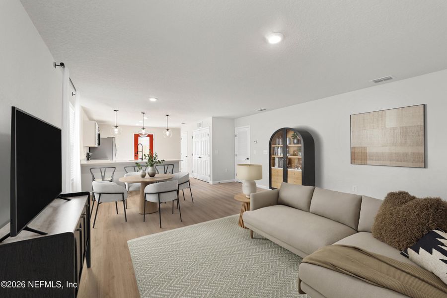 Furnished interior view inside a new home in , Jacksonville (Image 16).